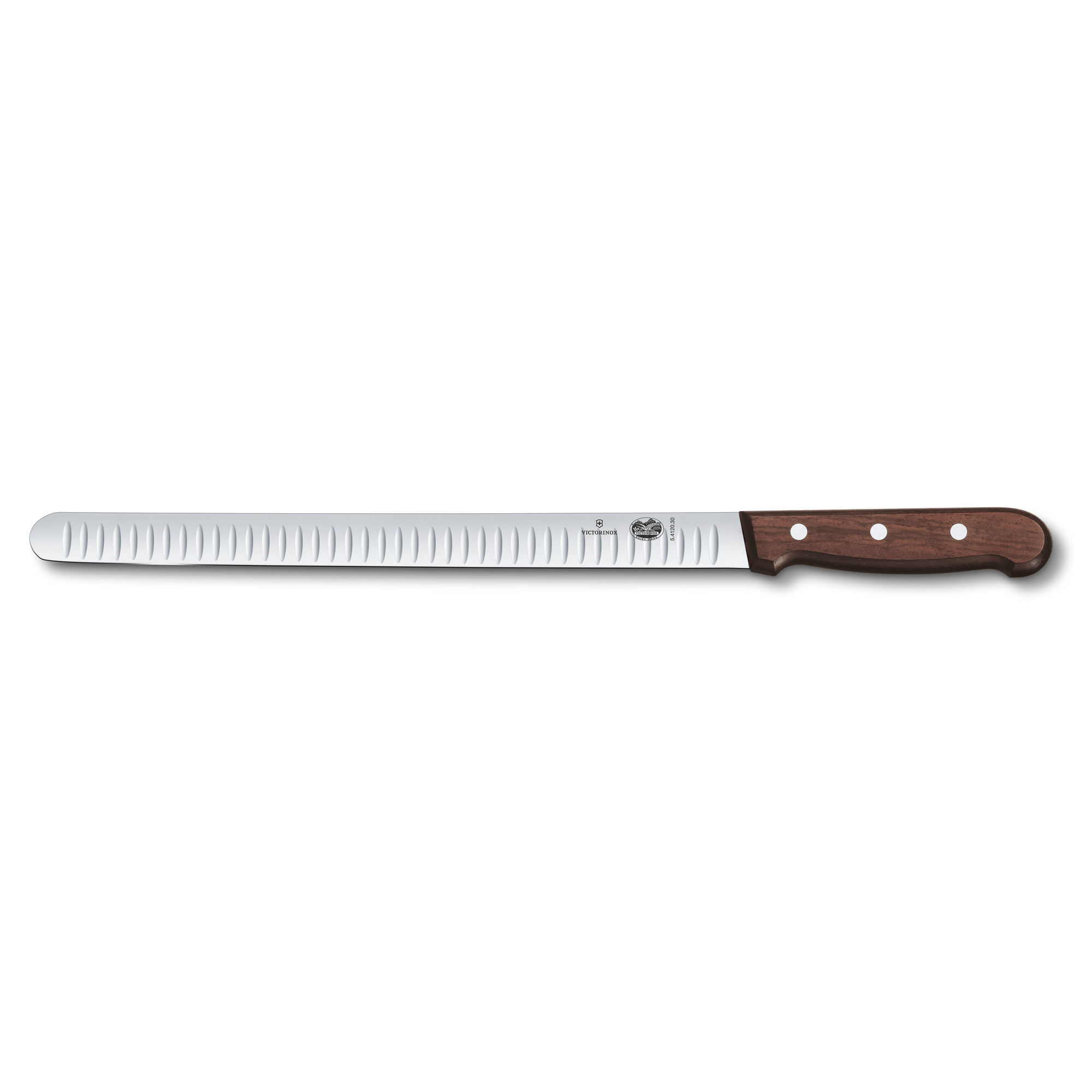 Couteau à jambon Victorinox Wood - Lame 36 cm dentée - Manche érable modifié