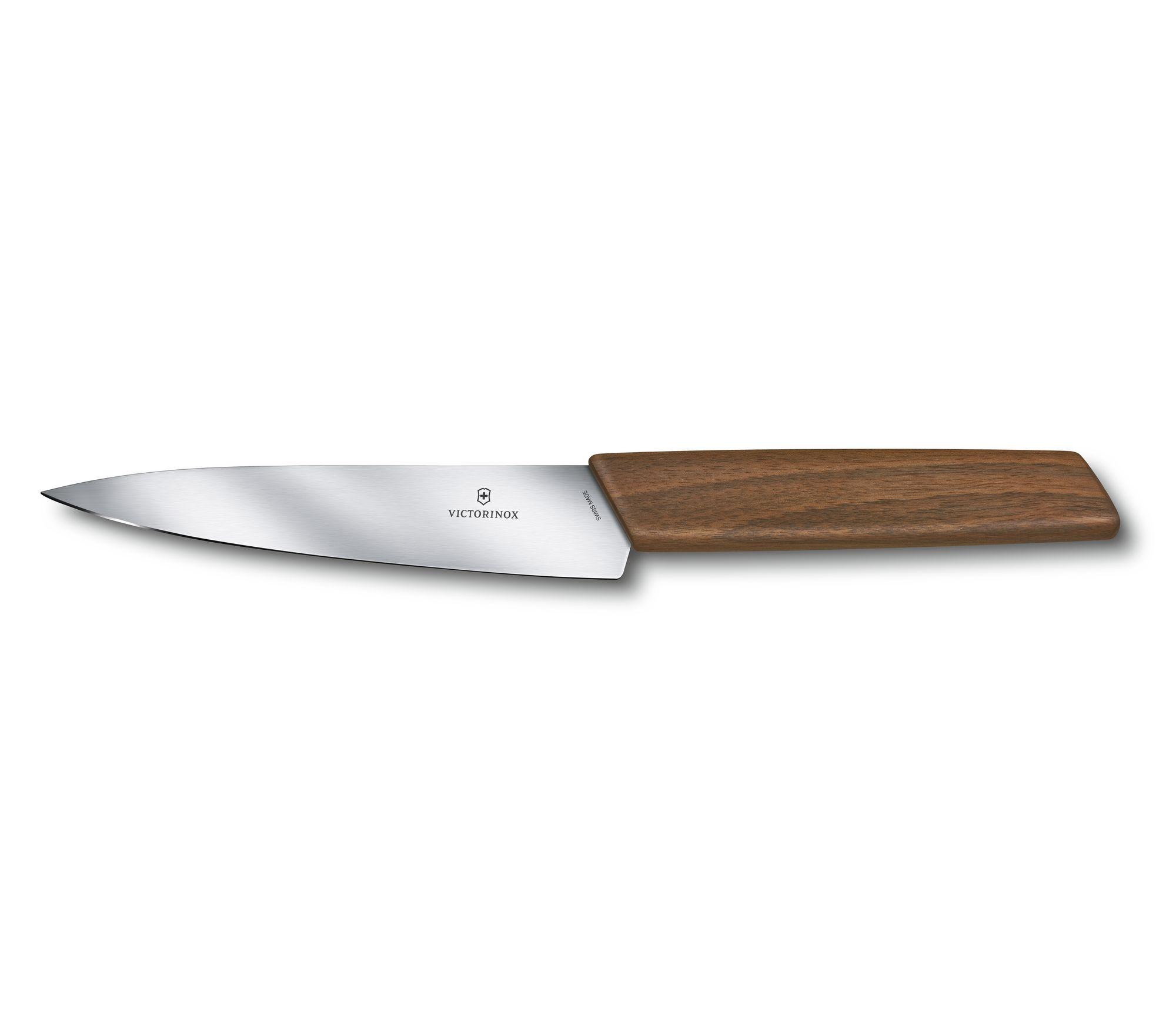 Couteau de chef Victorinox Swiss Modern - lame 15 cm - manche noyer