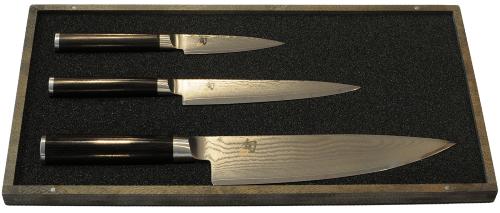 Coffret 3 couteaux japonais Kai Shun Classic damas - Couteaux japonais office, utilitaire et chef