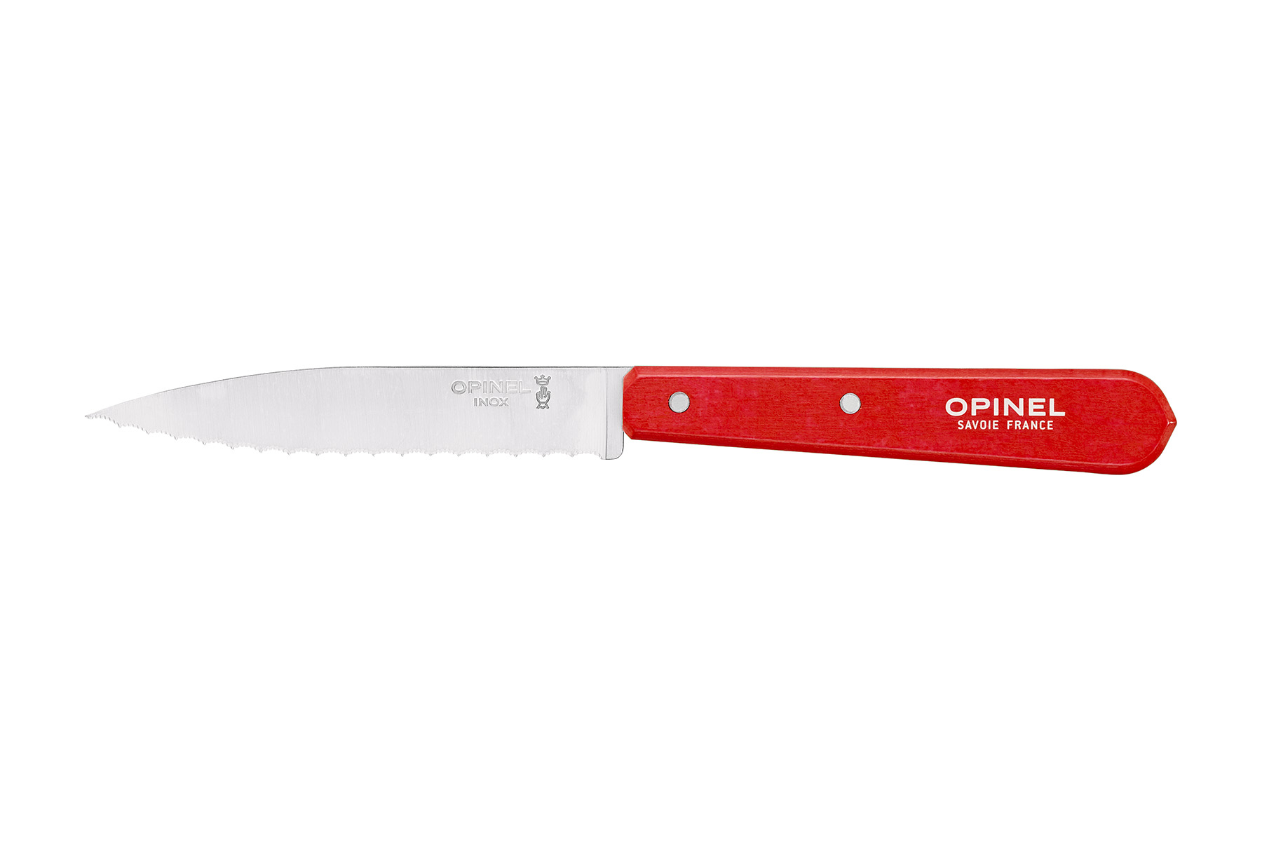 Couteau Opinel cranté N°113 - Coloris rouge