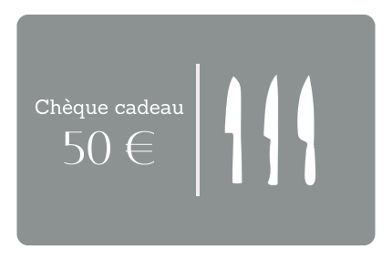 Chèque cadeau Couteau de cuisine 50€