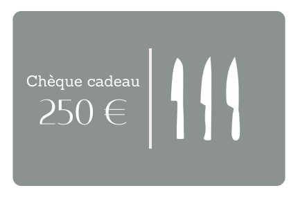 Chèque cadeau couteau de cuisine 250€