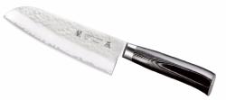Couteau de cuisine Japonais Tamahagane Hammered 17.5 cm santoku