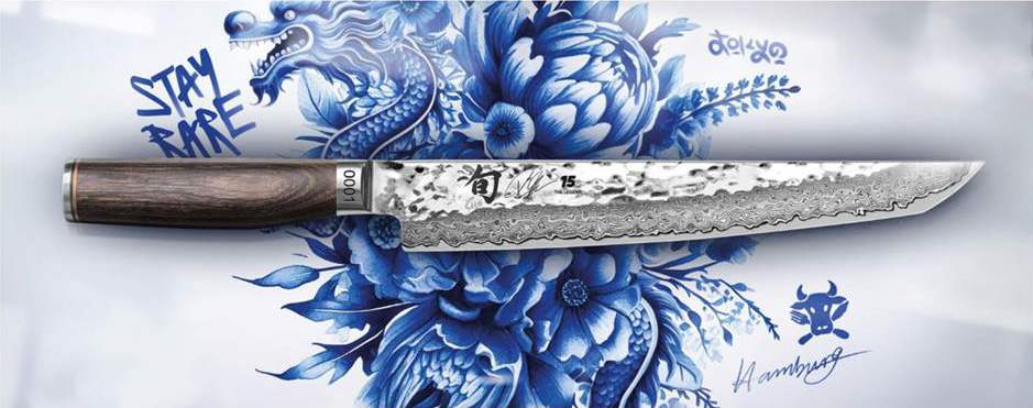 Couteau japonais Shun Premier Tim Mälzer édition limitée The Legend Anniversary - Couteau tanto 25 cm