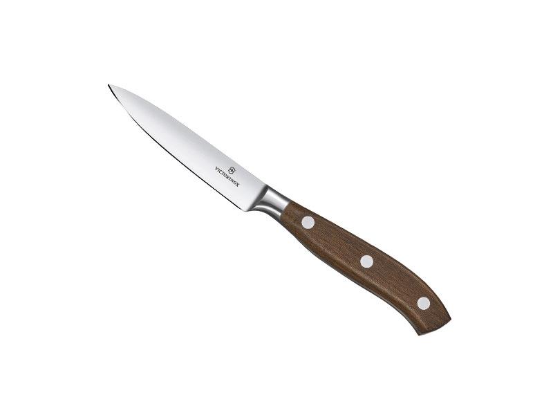 Couteau d'office Victorinox Grand Maître Rosewood, lame 10 cm - manche bois d'érable modifié
