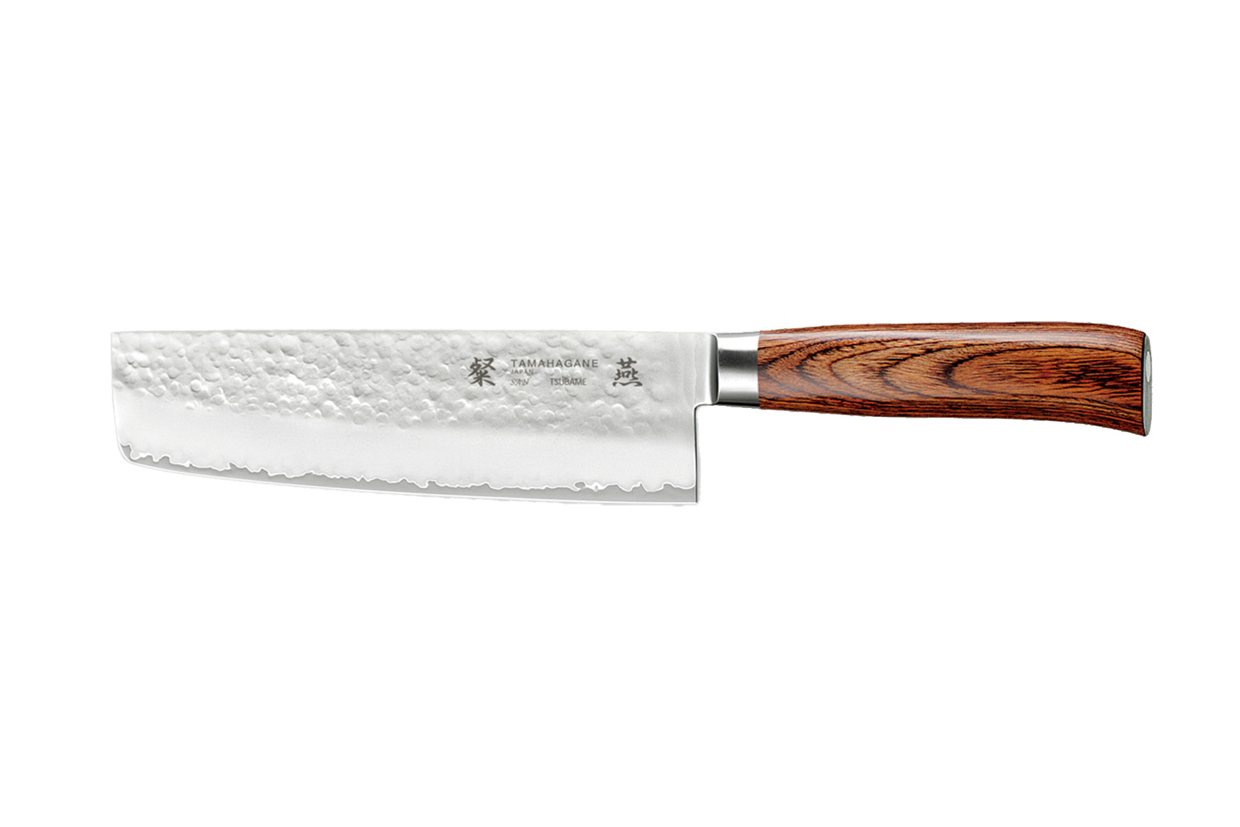 Couteau japonais Tamahagane Tsubame pakkawood - couteau nakiri 18 cm