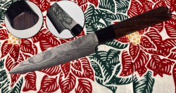 Couteau japonais artisanal Kamo Hocho utilitaire 14 cm