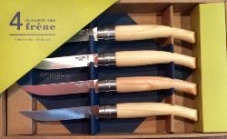 COFFRET DE 4 COUTEAUX DE TABLE OPINEL FRENE