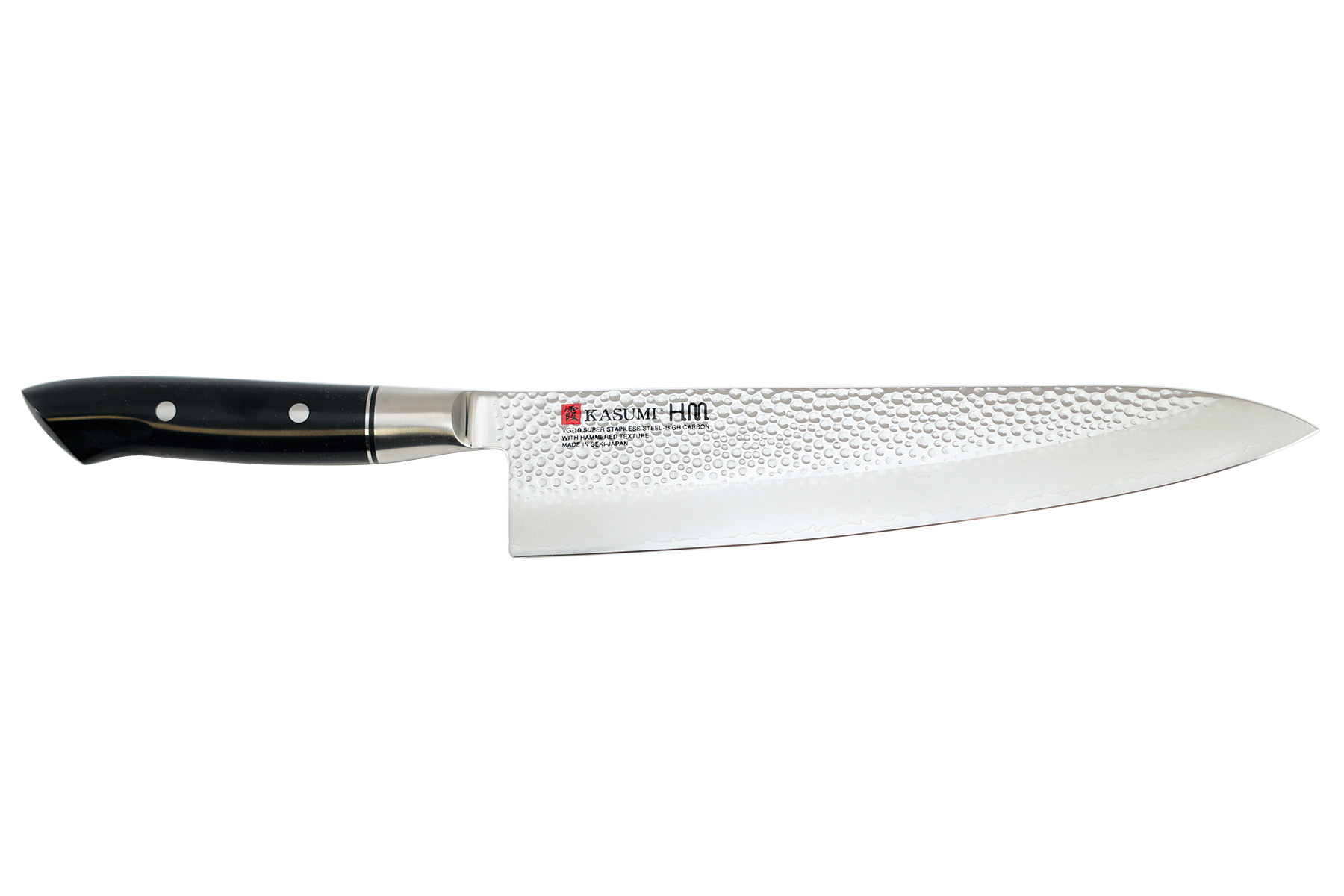 Couteau japonais Kasumi Hammered - Couteau de chef 24 cm