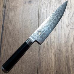 COUTEAU DE CUISINE JAPONAIS KAI SHUN CLASSIC CHEF 20 CM LAME ALVEOLEE