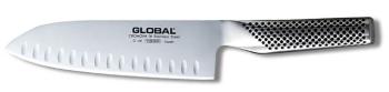Couteau japonais Global g-series - Couteau santoku alvéolé 18 cm G80