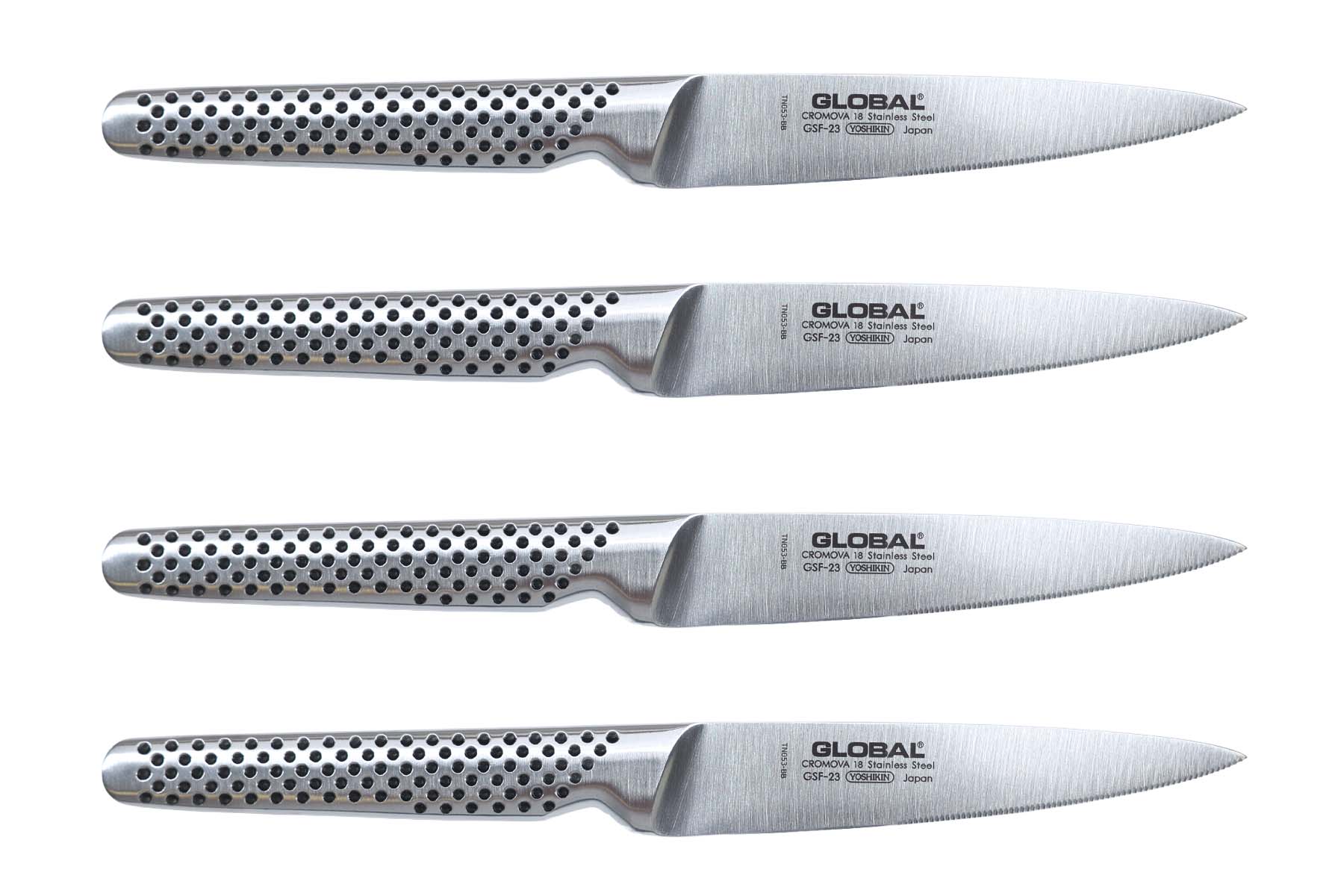 Couteaux japonais Global gsf-series GSF4023 - 4 couteaux à steak 11 cm