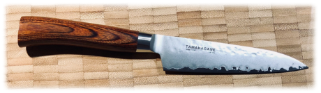 Couteau de cuisine japonais Tamahagane Tsubame pakkawood - office 12 cm