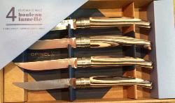 COFFRET DE 4 COUTEAUX DE TABLE OPINEL BOULEAU LAMELLE