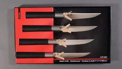 Coffret de 4 couteaux de table Kai Wasabi Black