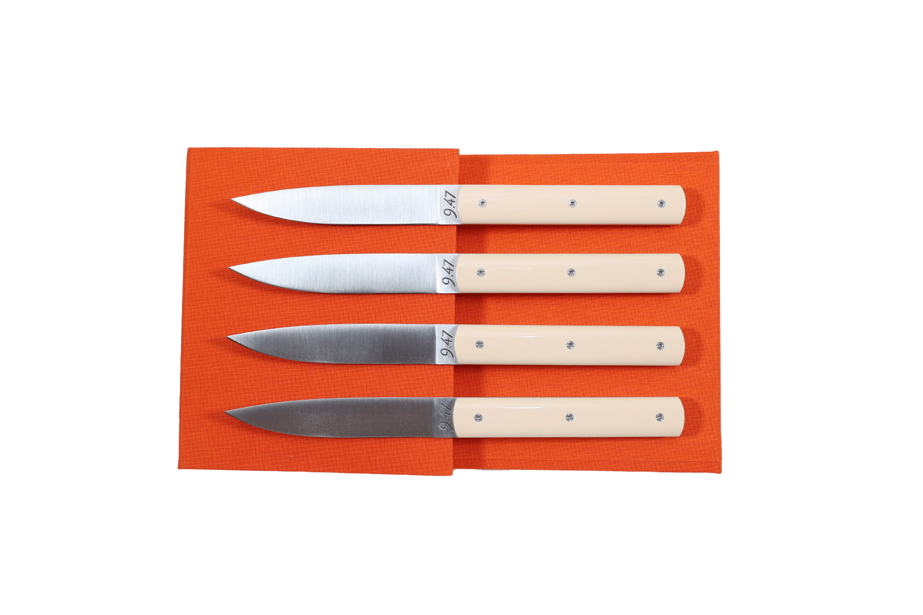 Coffret de 4 couteaux de table 9.47 Atelier Perceval - Ivoire