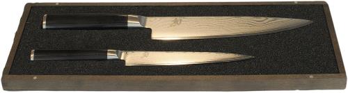 Coffret 2 couteaux japonais Kai Shun Classic damas - Couteau utilitaire et couteau de chef