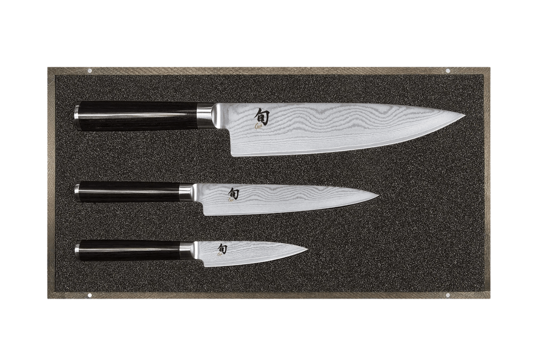 Coffret 3 couteaux japonais Kai Shun Classic - Couteaux japonais office, utilitaire et chef